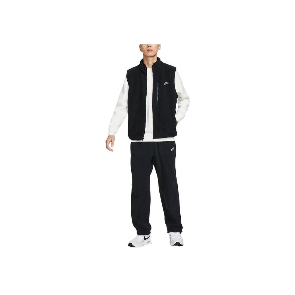 Nike Abbigliamento Sportivo Club Moda Semplice Comodo Morbido Gilet Gilet Uomo Nero FZ0895-010