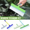 Multifunctional Microfiber Car Mop 30cm Glass Cleaning Cloth Set Gifts Window Squeegee