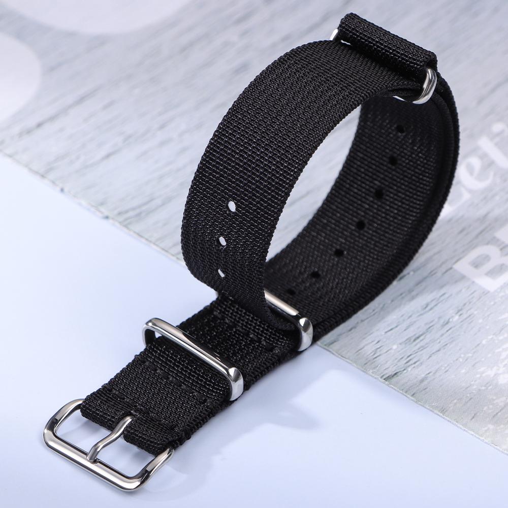 Premium Ribbed Nylon Watch Band 18mm 20mm 22mm for Omega Comfortable Watch Straps Loop Military Washable Blet for Men Watchbands