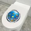 3D Meereswelt Toilettenaufkleber Badezimmer Toilettendeckel Dekorative Wandaufkleber Heimdekoration Wasserdichte Vinyl Badezimmerzubehör