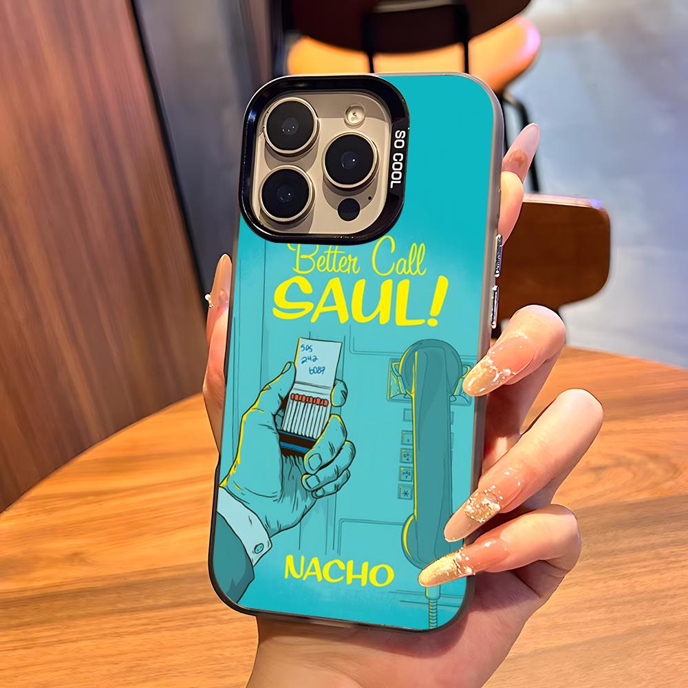 Better Call Saul Phone Case For IPhone17 Air 16 15 14 Plus 13 12 11 Pro 7 8 XS Max XR Silver Black Bumper Case