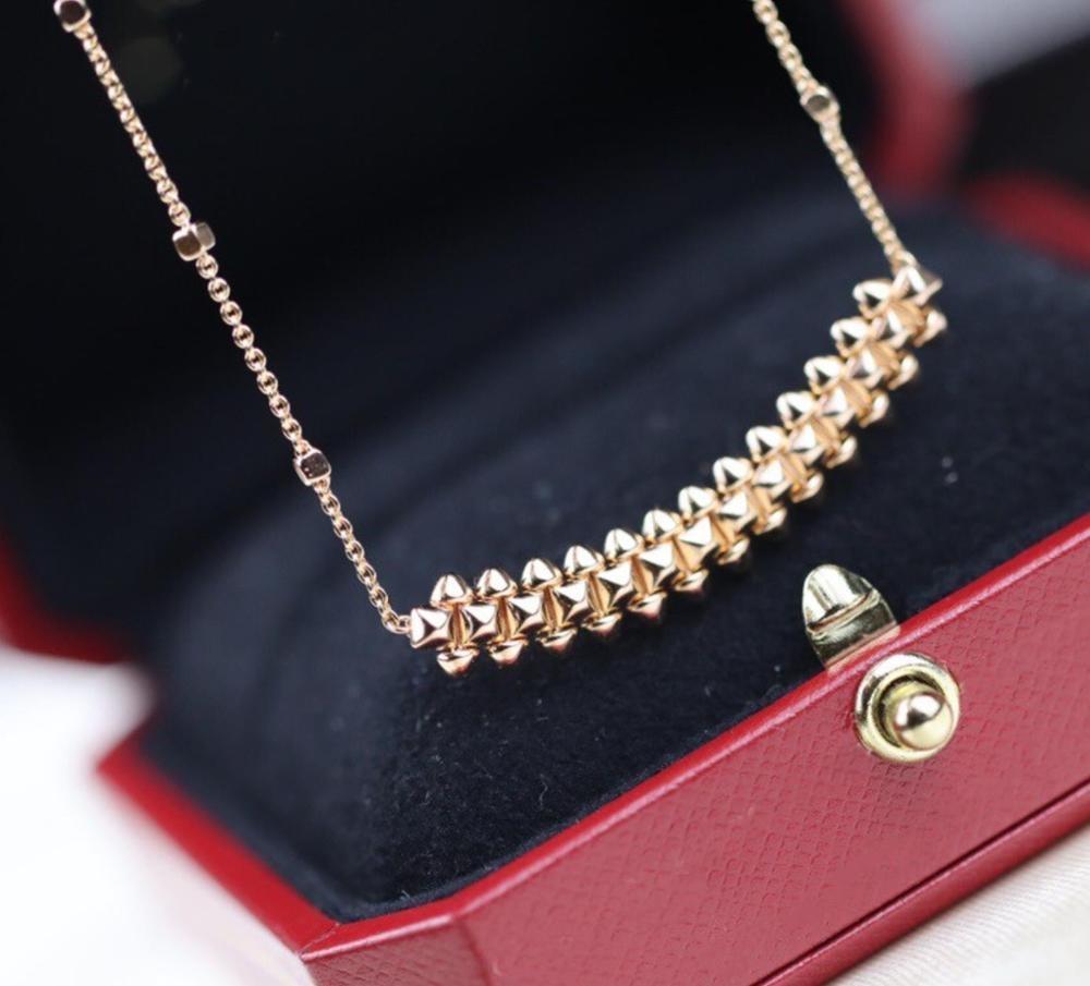 Colliers de Luxe Européens de Qualité de Marque Supérieure Célèbre Pour Femmes Pendentifs Or Rose Marqués Mode Chaud Fête Classique