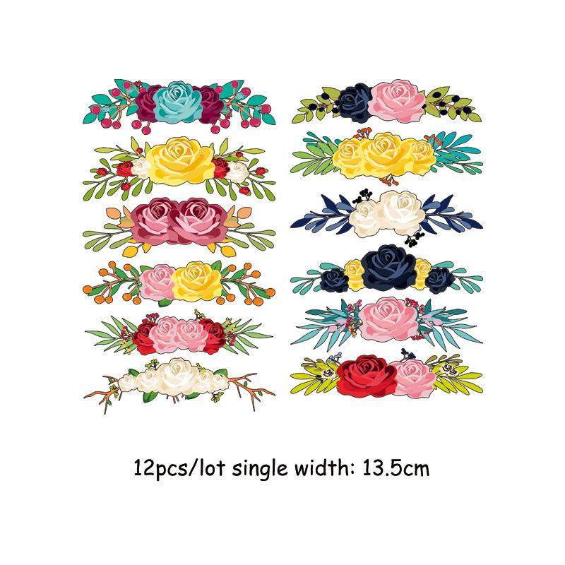 New Full-Page Flower & Butterfly Heat Transfer Sticker