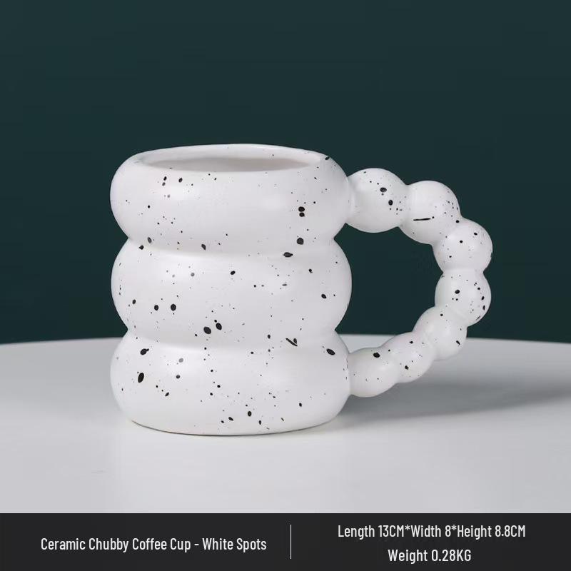 Korean Style French Ceramic Coffee & Milk Cup Set 240ml