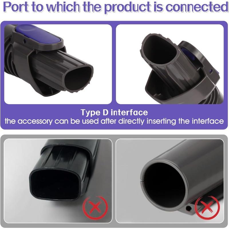 Vacuum Crevice Tool Brush Replacement Parts Compatible with Shark Pet Cordless Stick IX141 IZ162H IZ163H IZ362H IZ562H IZ140 IZ142 UZ145 Removable
