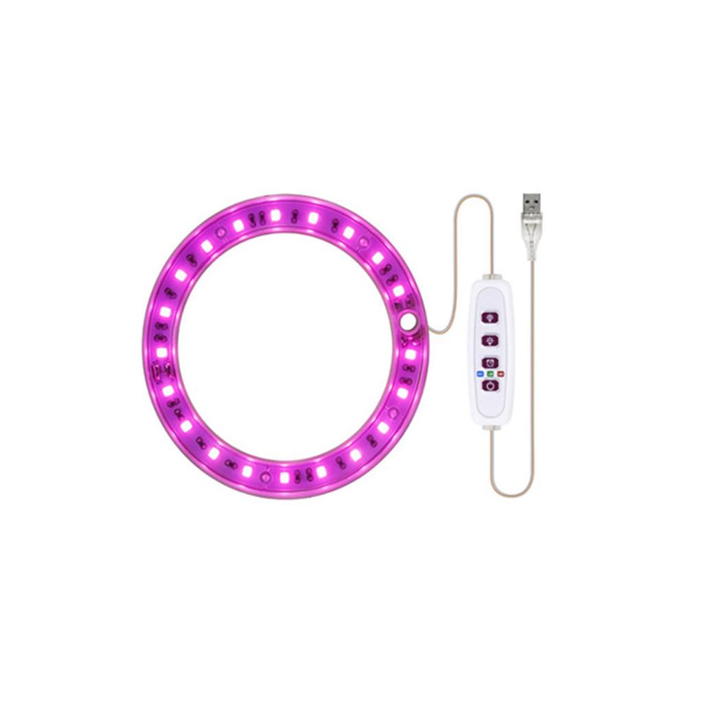 LED Plant Grow Light 5 Dimmable Modes Dual Head Timing USB Plant Lamp for Succulents Potted Plants