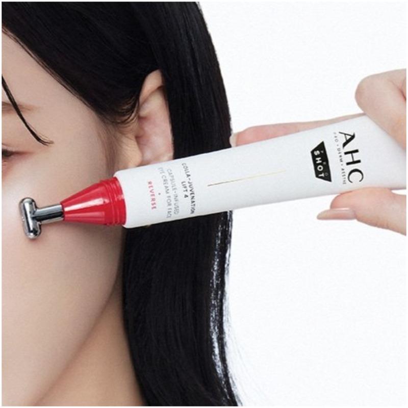 AHC Pro-Shot Colla-Juvenation Lift 4 Eye Cream For Face 30ml (WINTER's Pick) + Built-in Gua Sha Applicator