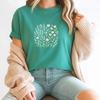Wildflower Spiritual Affirmation Shirt, Botanical Manifestation Floral Tee, Comfort Colors® Wellness Watercolor Unisex Graphic Cotton