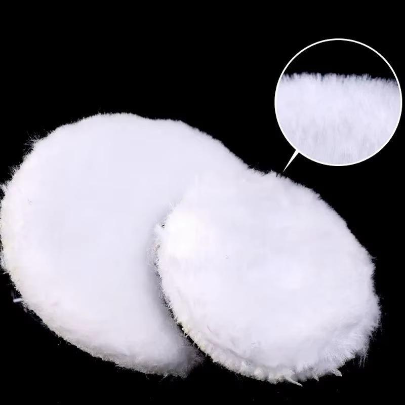 3/4/5/6/7 Inch Car Polishing Pad Soft Imitation Wool Ball Polishing Discs For Automotive Paint Care Cleaning Beauty Supplies