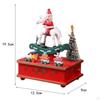 Christmas Music Box Table Centerpiece ,Rotatable Sculpture Tabletop Ornament Home