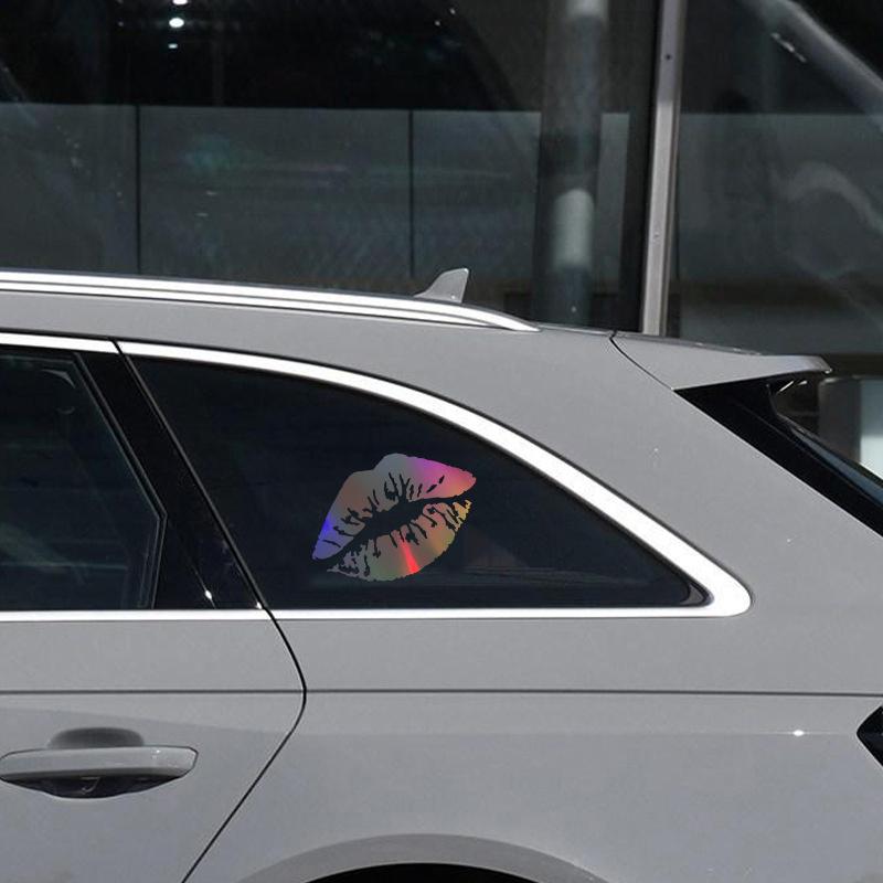 Kuss Lip Auto Aufkleber Auto Karosserie Fenster Stoßstange Windschutzscheibe Motorrad Helm LKW Fahrzeuge Autos Dekoration Zubehör