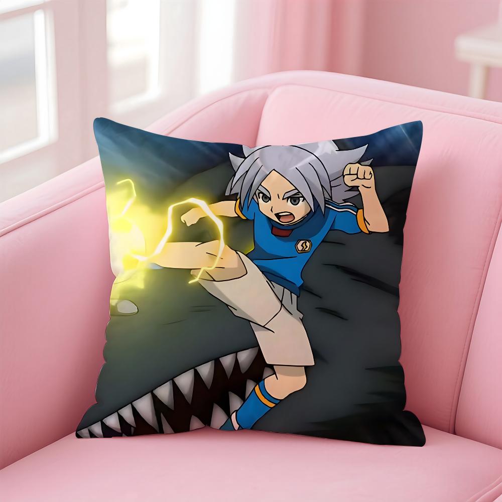 

Аксель Блейз Огненный Шторм Инадзума Одиннадцать Аниме Наволочка Наволочка против пылевых клещей Невидимая молния Шелковистый короткий плюш Подушка для дивана c 16x16Inch