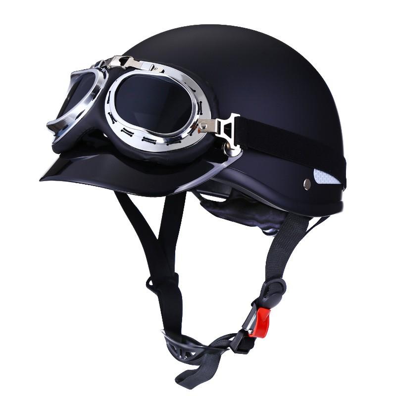 3C Certified DOT Retro Half Face Helmet Motorcycle Scooter Ebike Men Women