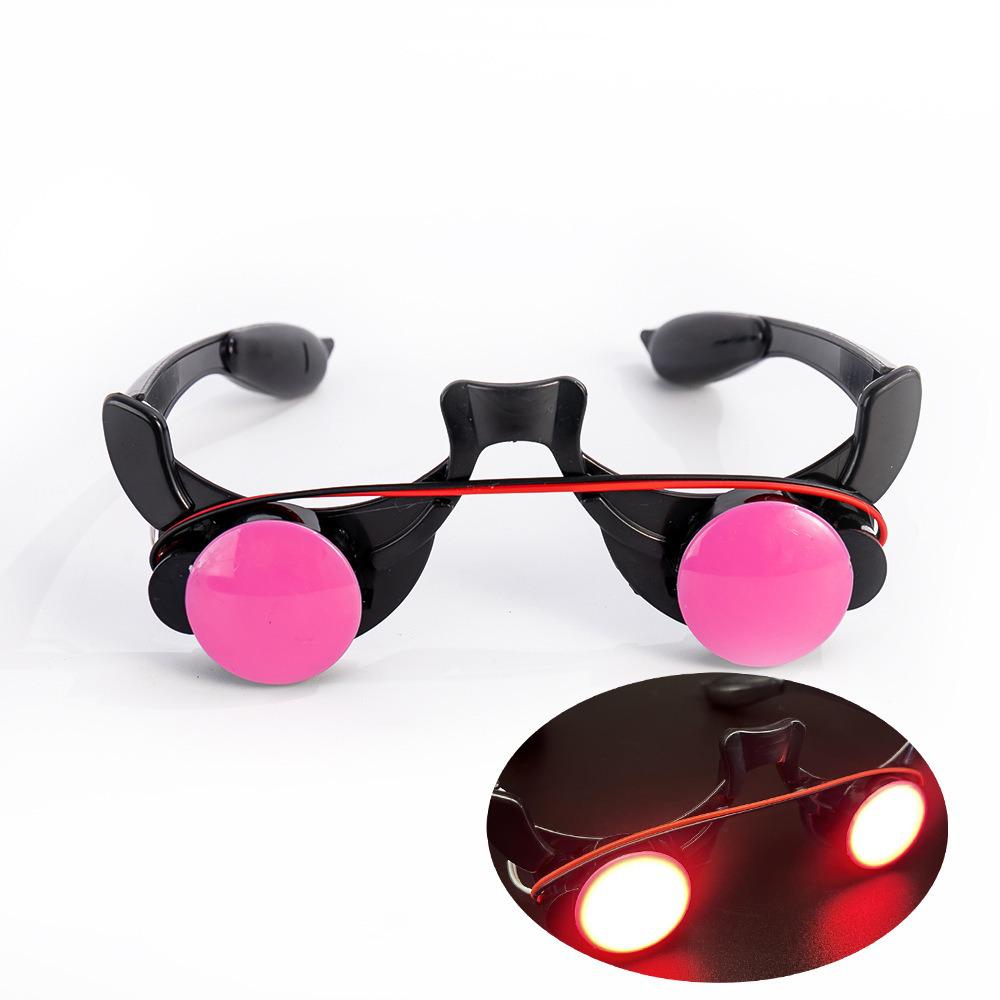 

2026 Light-Up Red Grim Reaper Glasses - Halloween Festival Party Supplies Luminous Toy