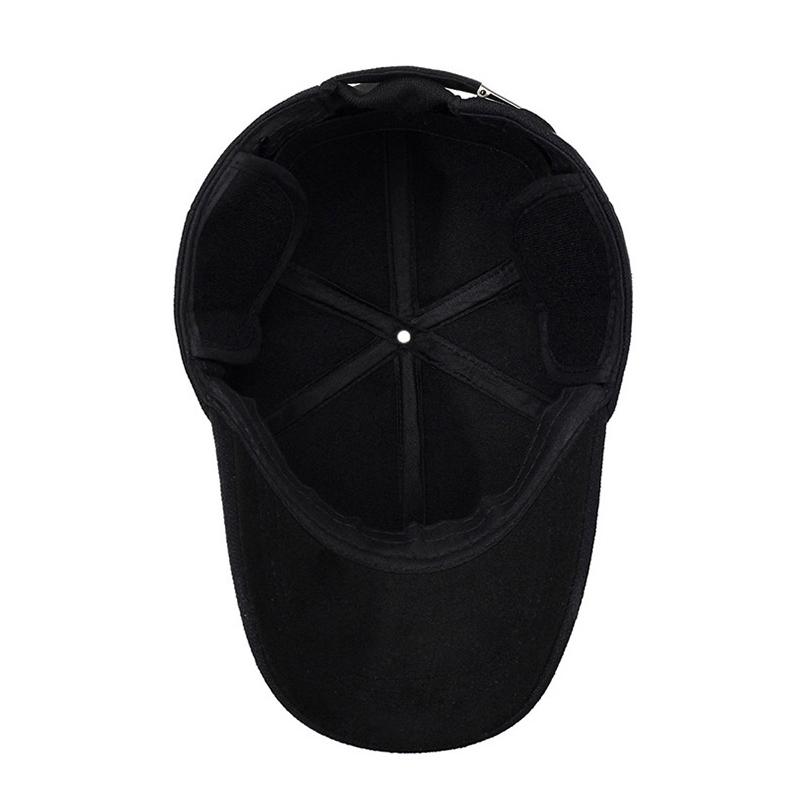Herbst Winter Warme Baumwollmütze Herren Winddicht Kältefest Ohrenschutz Woll-Baseballkappe Outdoor-Sportmütze