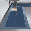 Modern Minimalist Kitchen Mat Silicone Diatomite Absorbent Non-Slip Water Drainage Floor Pad Cooking Area
