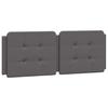 Vidaxl Bed With Mattress, Grey, 140X190 Cm, Faux Leather
