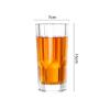 325ml Elegantes Glas Küchenzubehör Trinkgeschirr Campingbecher Weinglas Getränke Kaffeetassen Wasserspender Transparentes Glas