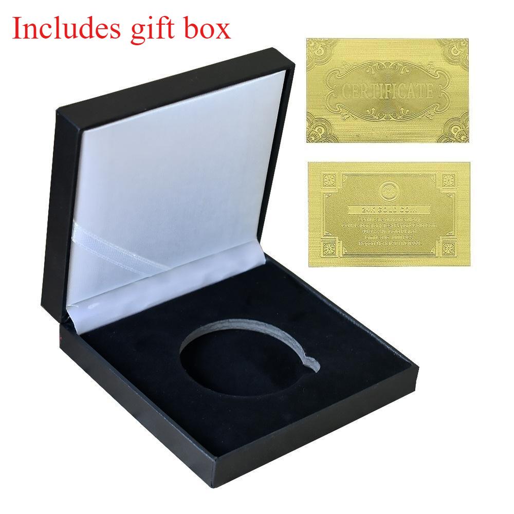 Six Colored Animal Collection Commemorative Coins, Collection Gifts, Commemorative Medals, and Badges, Gift Box Set
