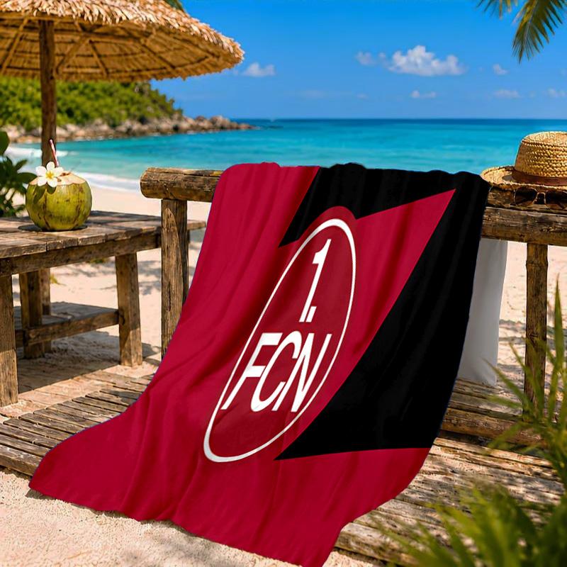 Nurnberg Football Club Beach Towel Microfiber Beach Towel, Lightweight and Quick-Dry, for Summer Travel, Swimming Pool Fan Birthday Gift