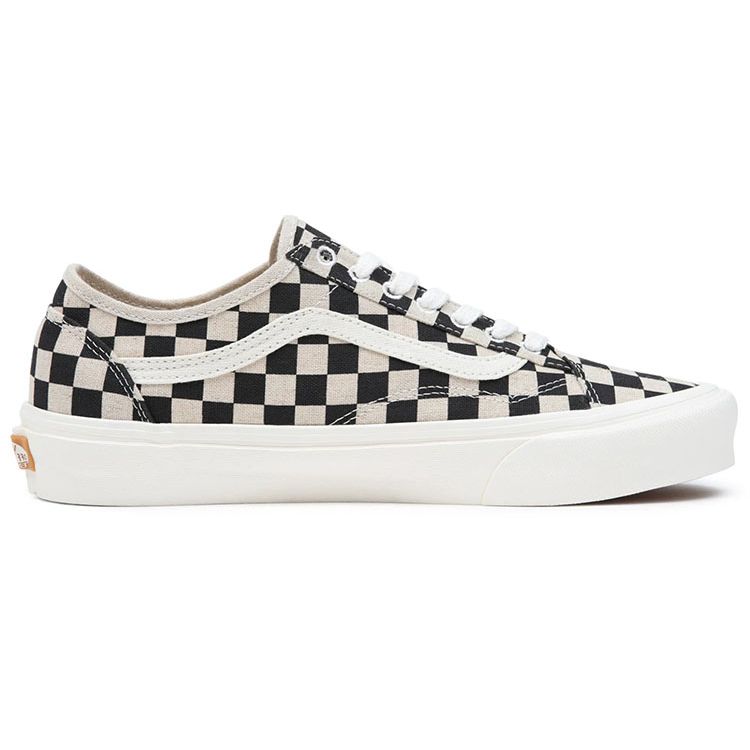 Vans Old Skool Tapered Eco Theory - Black White Checkerboard Unisex Sneakers Cream VN0A54F4705