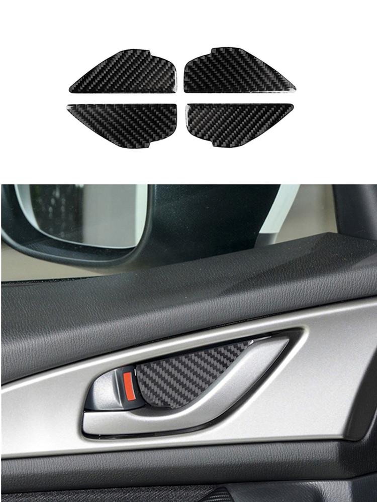 Car Interior Decoration Protection Carbon Fiber Sticker For Mazda 3 Axela 2017-2018 Styling Accessories