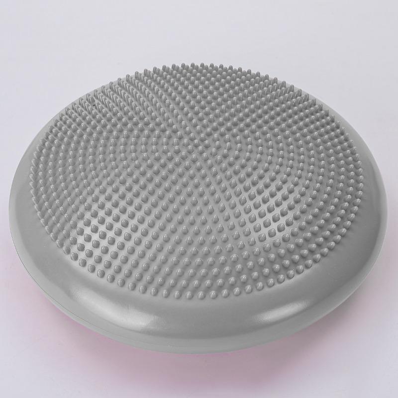 Yoga Balance Mat Yoga Ball Balance Practice Balance Plate Rehabilitation Training Air Cushion Inflatable Massage Plate Mat серый