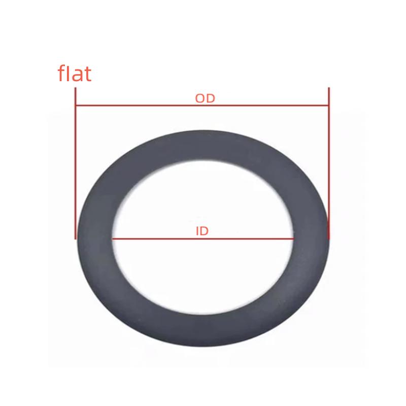 2PCS Black Wear-resistant Piston Ring for Oilfree Air Compressor Spare Parts
