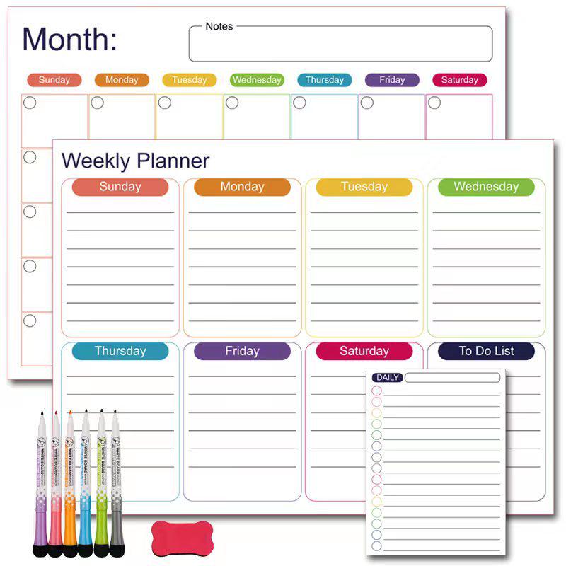 Soft Magnetic Reusable Message Board: Erasable, Movable, and Ideal for Office Meetings or as a Refrigerator Sticker. In Stock.