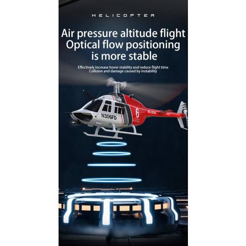 SOWOFA Helicopter Remote Control Multi-Purpose Helicopter with 6-Axis Gyroscope, High Suspension Barometer, High-Flow Optical Positioning (Dual Batter
