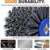 Angle Grinder To Polisher Accessories,Wire Drawing Attachment Burnishing Polishing Machine with M14 Handle, Tool Set for Metal Stainless Steel Wood