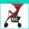 Stroller Portable Baby Onehand Folding Pushchair Adjustable Backrest Footrest