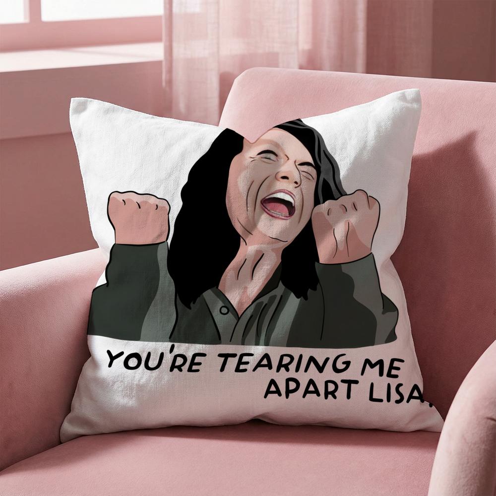 The Room T-Tommy Wiseau Cushion Cover Multi-Scene Pillow Cover for Home & Car - Reversible, Soft & Durable for Daily Use