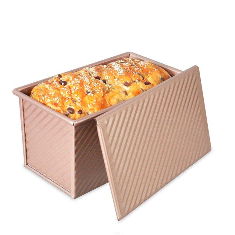 Toast-Kastenform aus Karbonstahl, antihaftbeschichtet, für Bar, Brot, Kuchen, Brownie, rechteckige Backformen für die Küche mit Deckel, Backwerkzeug
