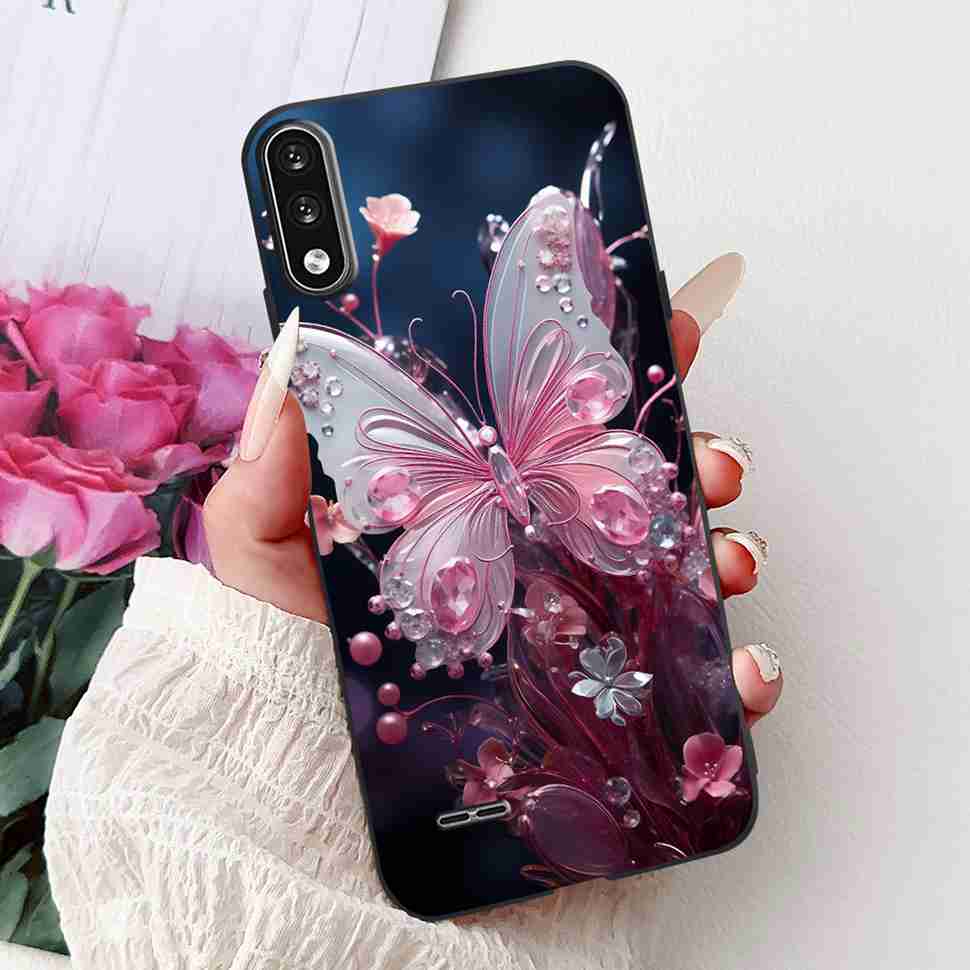 For LG K22 2020 Casing 6.2" Floral Pattern Cover Silicone Soft TPU For LG K 22 K22 LGK22 Cases Screen Protectors Coque Fundas