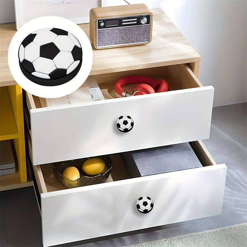 2pcs Football-Shaped Drawer Handles - Versatile Single-Hole Design for Dressers, Stools, Cabinets & Security Doors