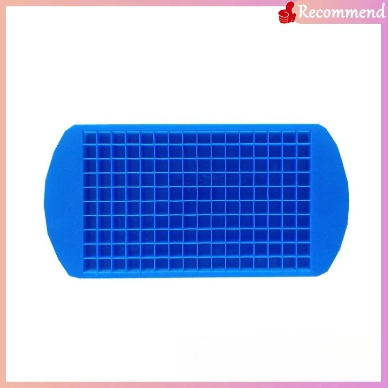 Silicone Mini Ice Cube Tray 160 Grid Ice Cube Mold Easy Release Food Grade Material Ice Box Container for Whiskey Cocktail