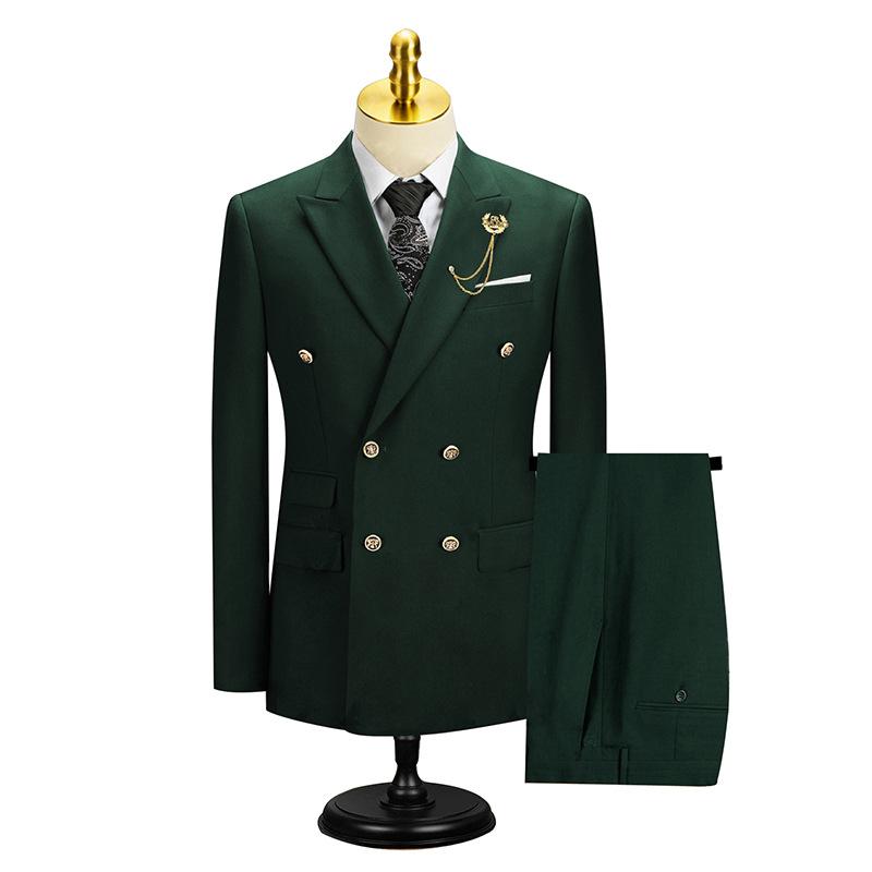 Men Suit Slim Fit Formal Business Work Wear Suits 2Pcs Set (Jacket+Pants)