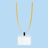 Kokuyo Hanging Name Tag Soft Case Yellow 10 Pcs Naff-S180-10Y