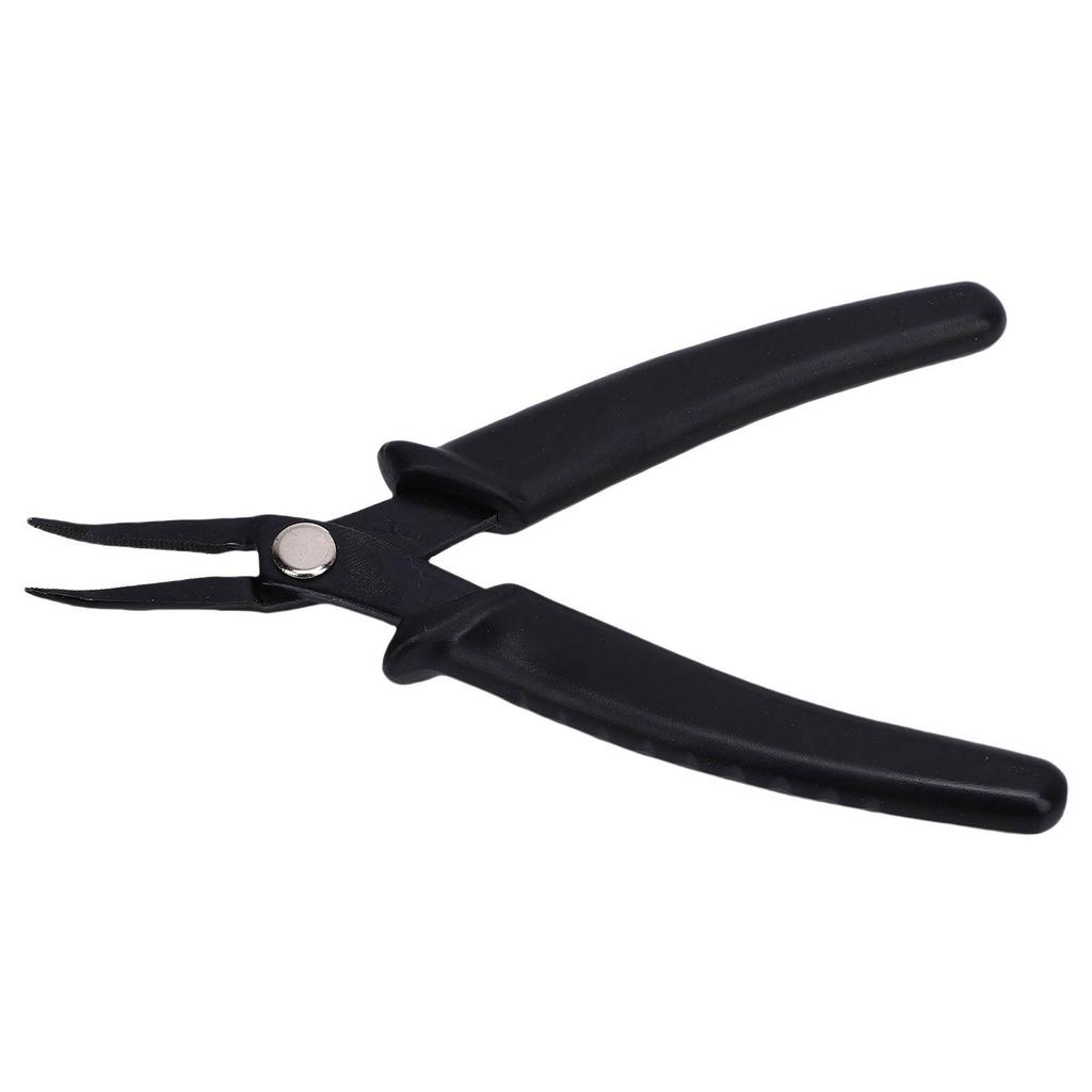 Badminton Racket Stringing Tool 14cm Curved Nose Stringing Pliers Carbon Steel with Ergonomic Handle for Tennis Rackets