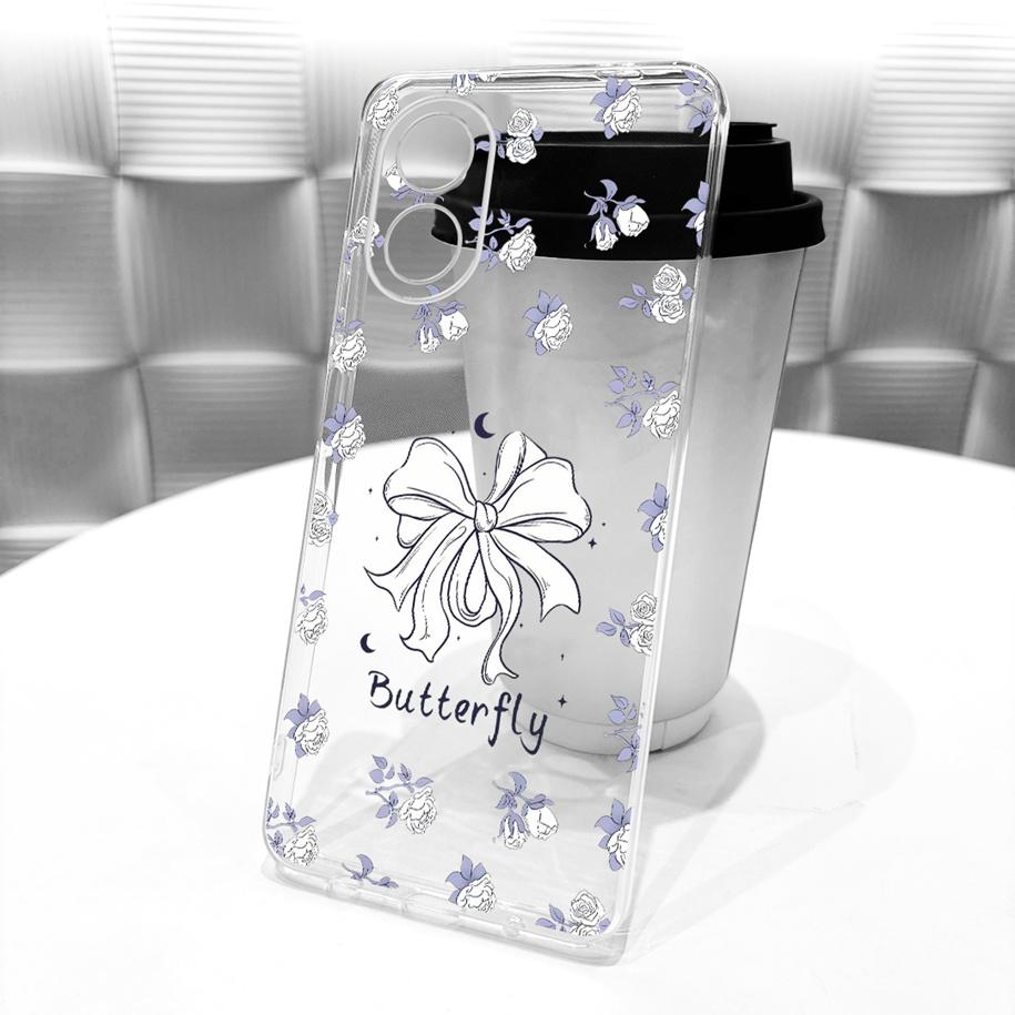 For OPPO A18 A38 4G Case CPH2579 CPH2591 Shockproof Cover Popular Flower Bowknot Soft Silicone Fundas For OPPOA18 OPPOA38 Bumper