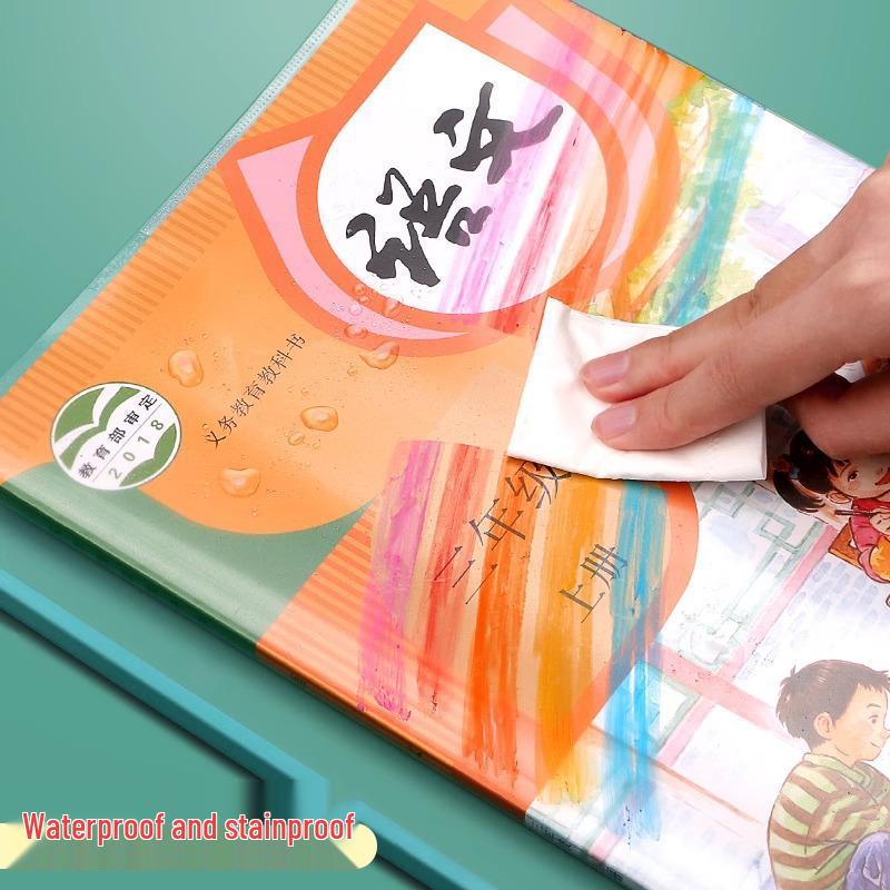 A4 Large Transparent Waterproof Book Cover Film for Primary School Students