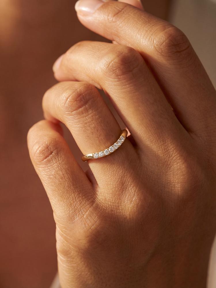 925 Sterling Silver U Shape Minimalism Fashion Zircon Ring For Women Anniversary Party Daily Wear High Quality Fine Jewelry