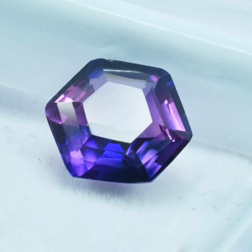 Natural Purple Sapphire Loose Gemstone Fancy Cut 10.25 Ct September Birthstone for Gem Collections
