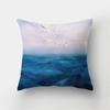 Blue Sea Landscape Ink Scenery Print Pattern Cushion Cover Home Living Room Sofa Decorative Pillow Pillow Cover 40X40CM