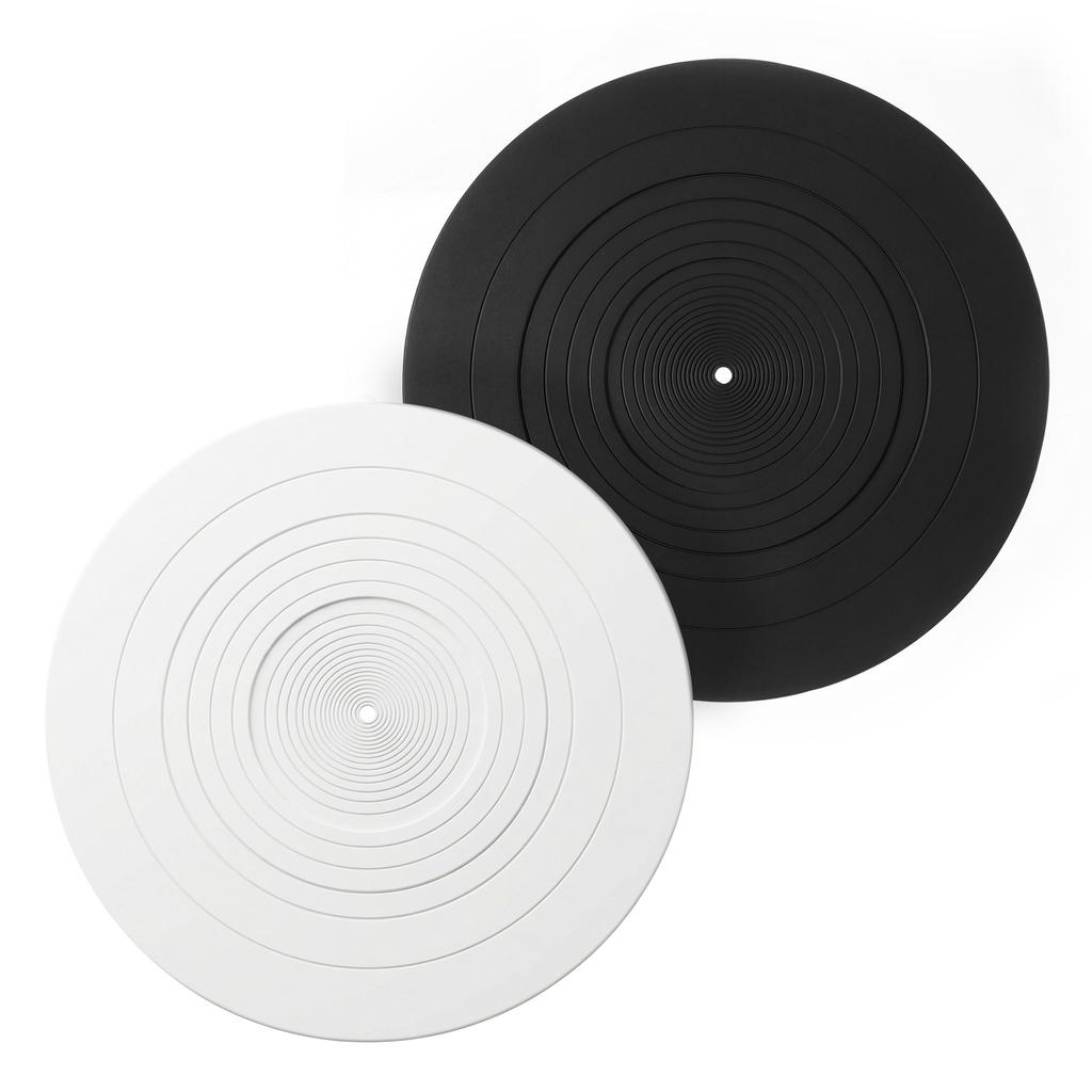 12-Zoll Vinyl-LP-Plattenspieler Rutschfestes Pad Gummi Silikon Plattenspieler Rekorder Stoßfest und Geräuschreduzierung 3 mm Dick