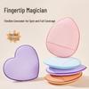Heart-Shaped Dual-Use Mini Powder Puff & Concealer Brightener