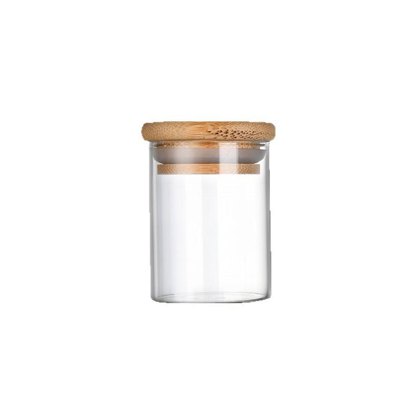 Large Capacity Transparent Glass Storage Jar - Airtight Cereal and Tea Container