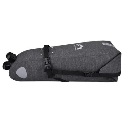 Borsa da sella per bici 10L Borsa da sella per bici regolabile impermeabile Borsa da viaggio per bici con chiusura a rullo