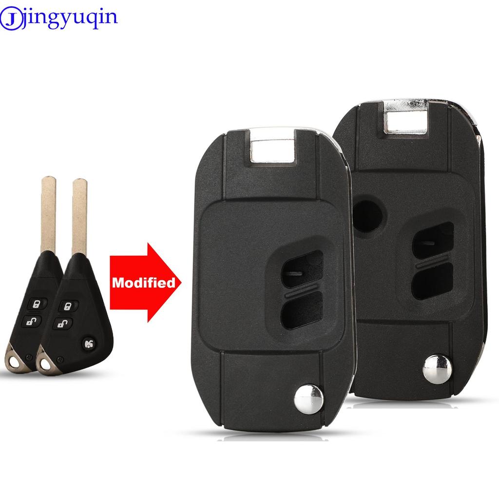 jingyuqin Replacement Shell Modified Folding Remote Key Case Fob 2/3 Buttons For Subaru Legacy Forester Outback Impreza